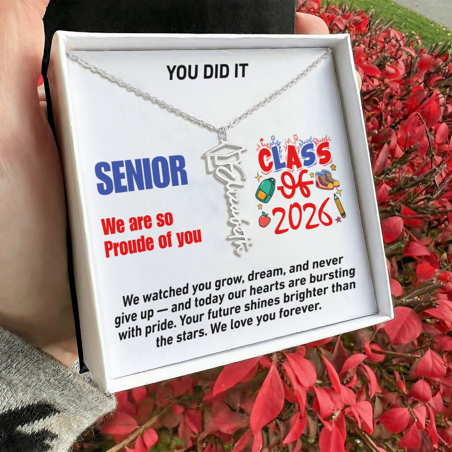Personalized Necklace for Graduation