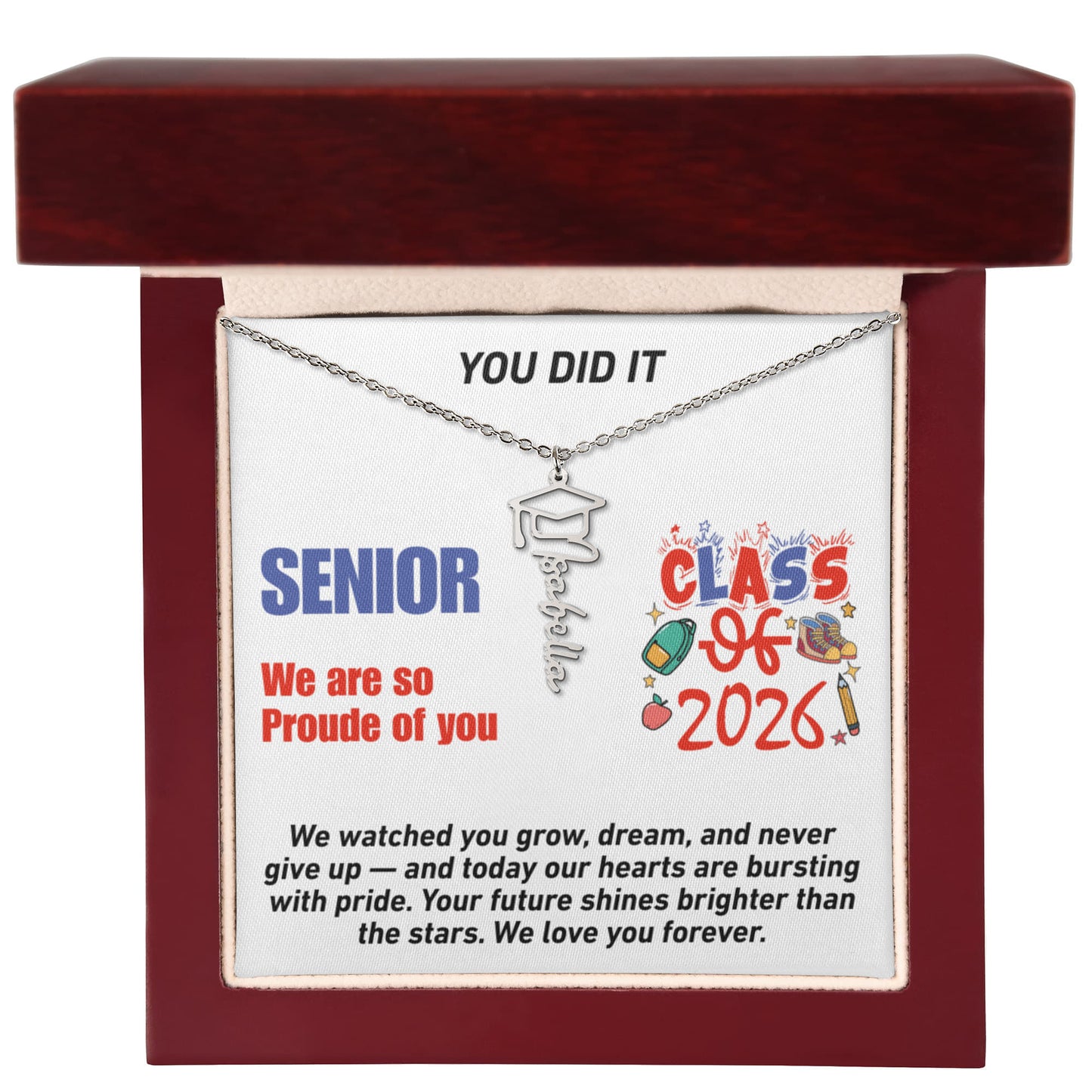 Personalized Necklace for Graduation