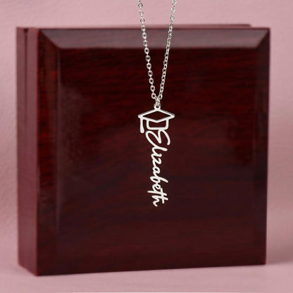 Personalized Graduation Necklace for Him