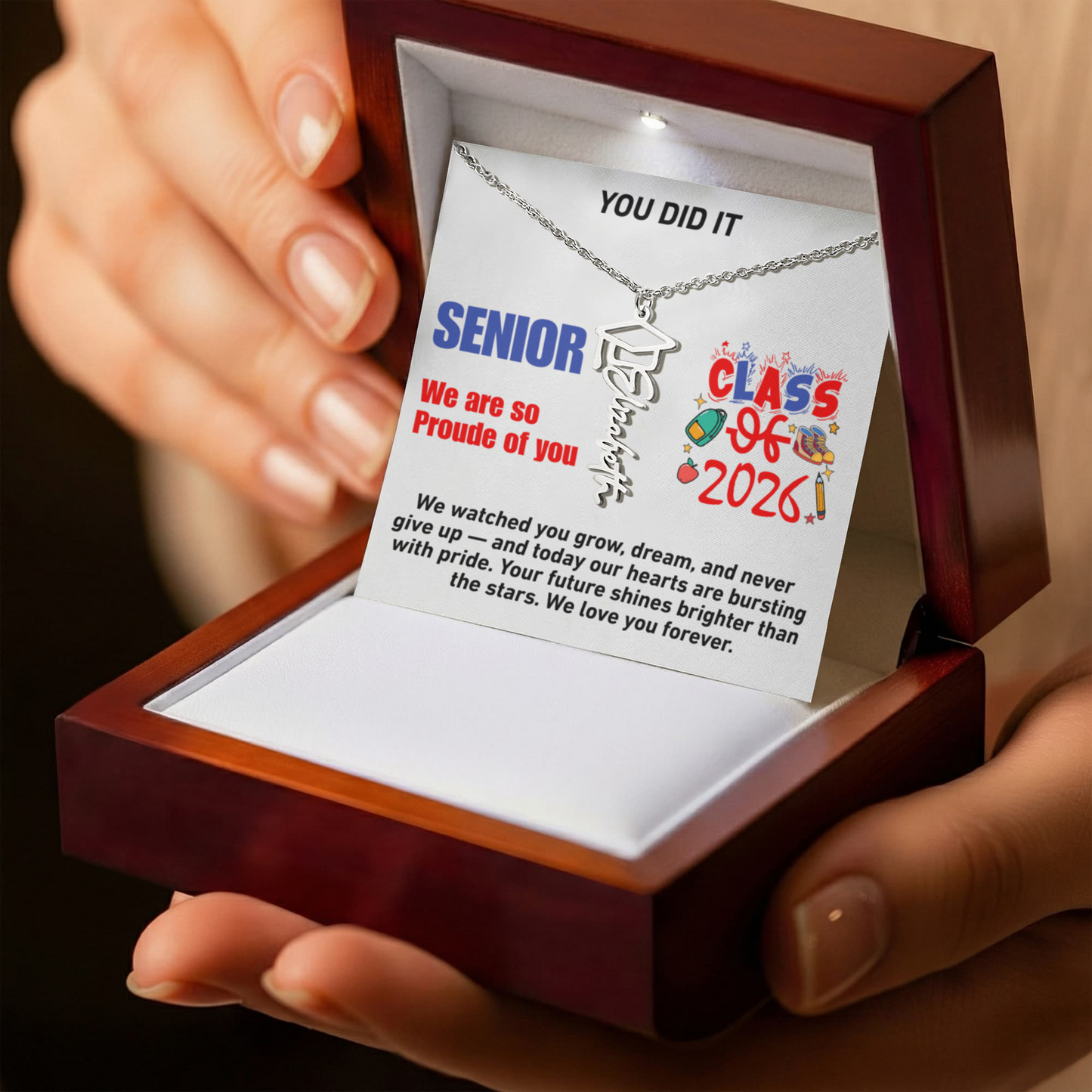 Personalized Necklace for Graduation