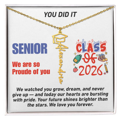 Personalized Necklace for Graduation