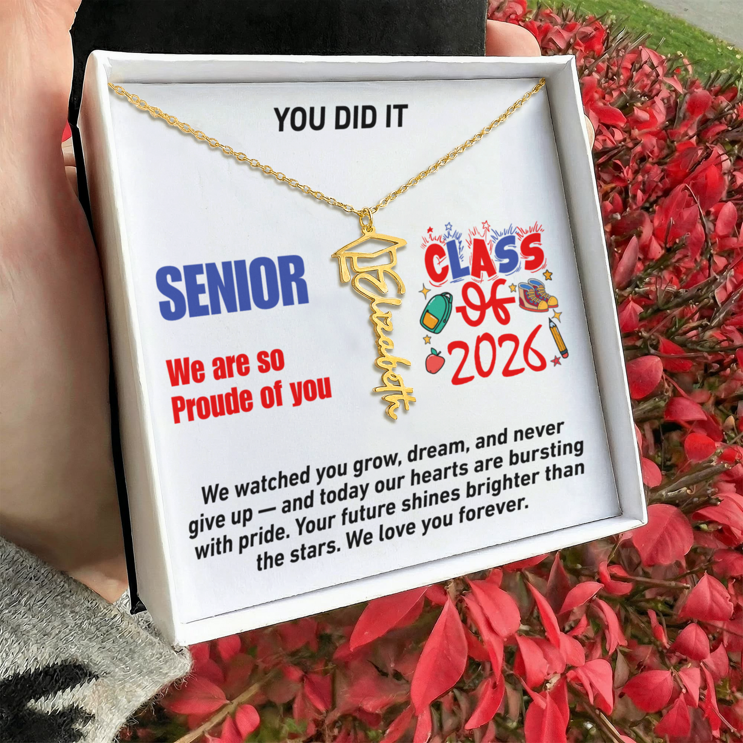 Personalized Necklace for Graduation