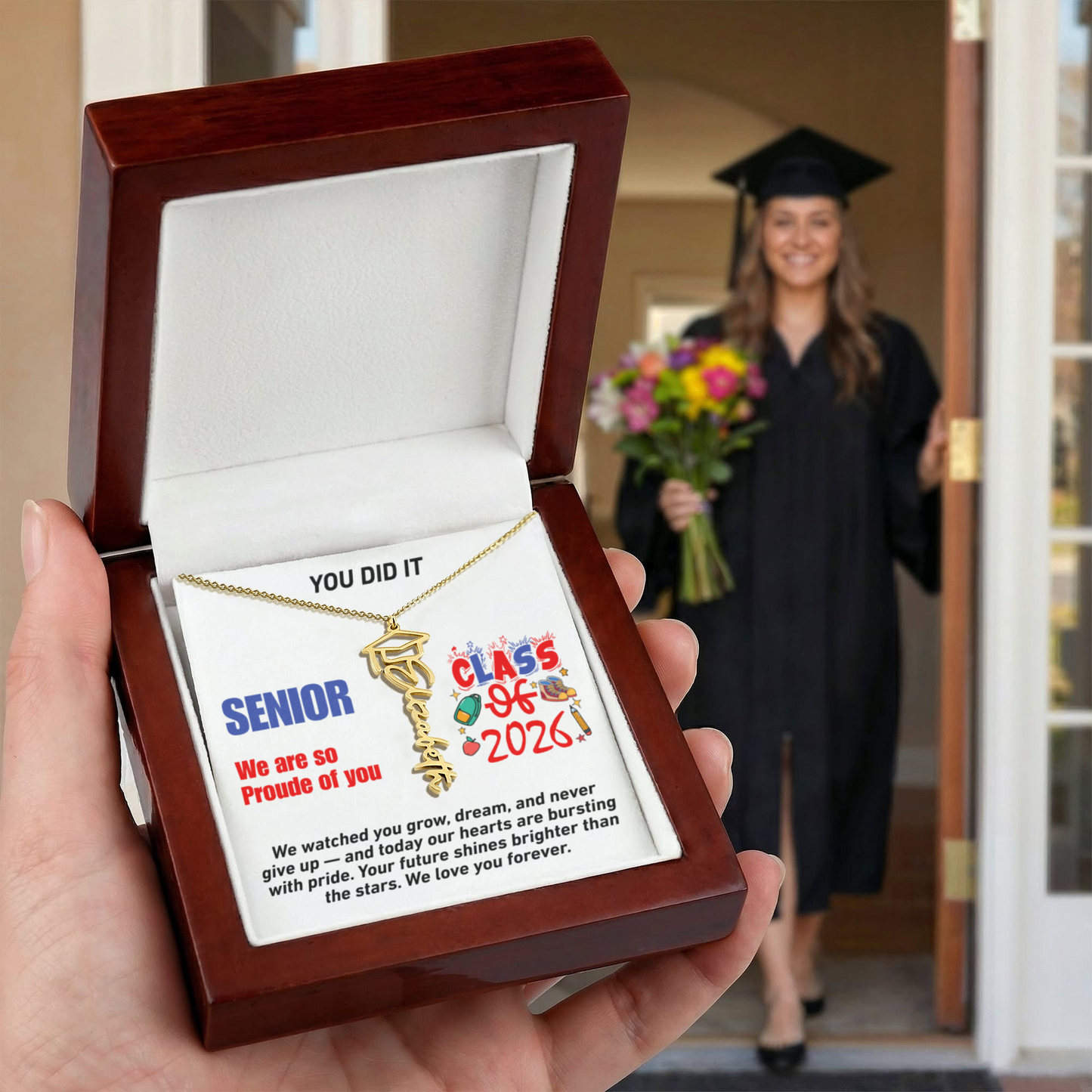 Personalized Necklace for Graduation