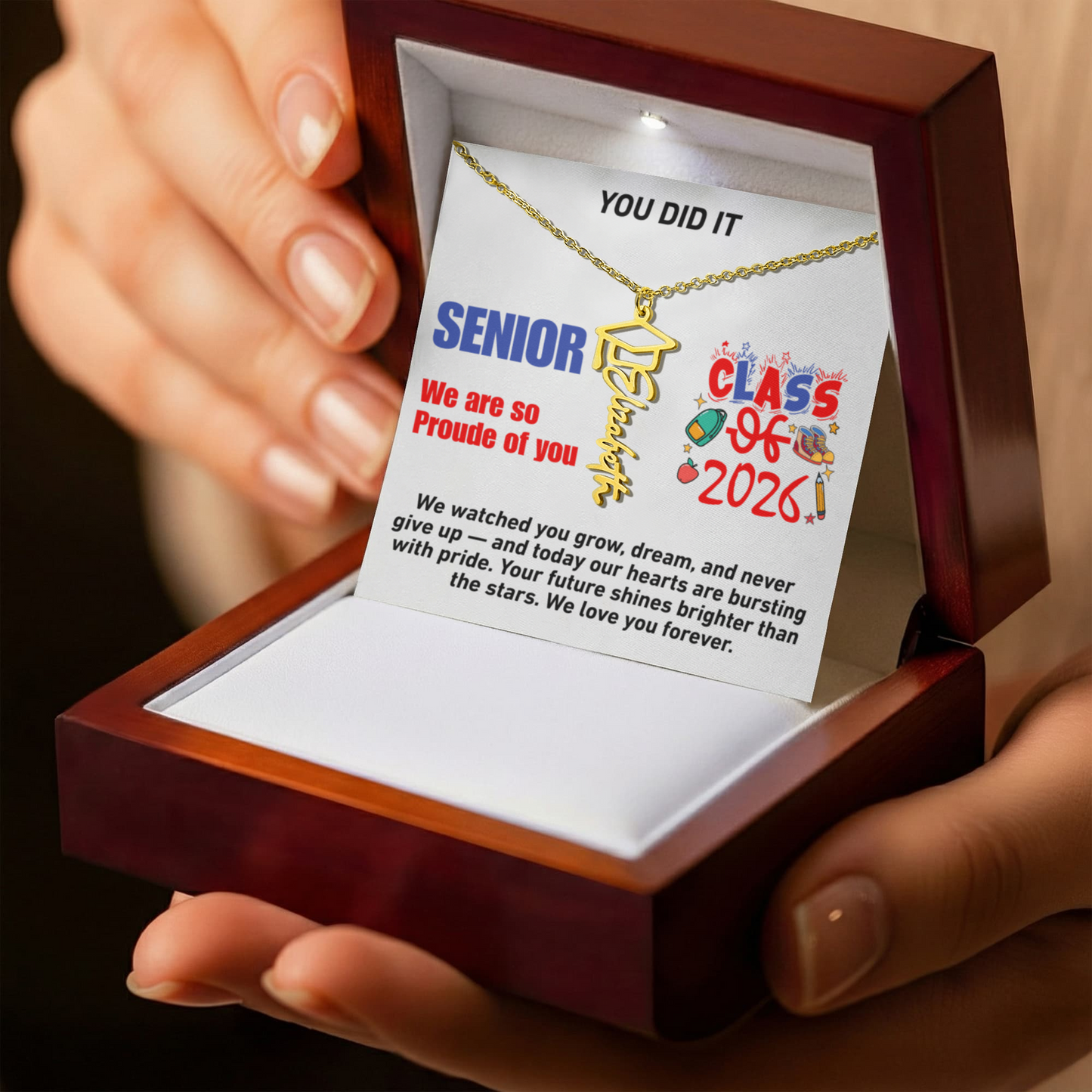 Personalized Necklace for Graduation