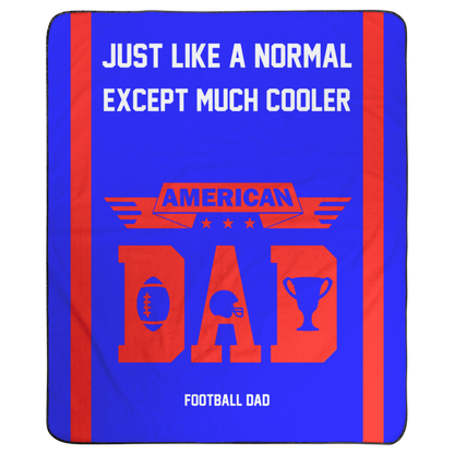 Personalized Stadium Blanket 'American Dad' with Custom Text